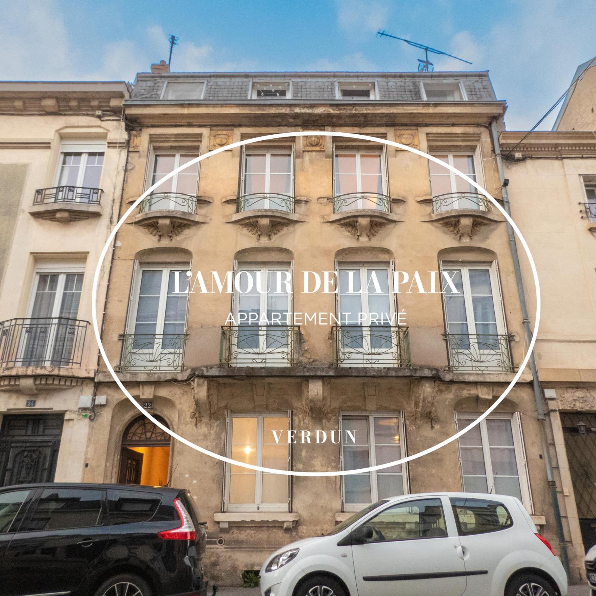 L'Amour De La Paix - Centre-Ville - Jardin - Proche Gare - Tv65"Primevideo - Ambiance Tres Chaleureuse - Parking Gratuit Sous-Video Surveillance Proche - Gere Par Presta-Zen'Services Verdun-sur-Meuse Kültér fotó